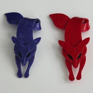 Iconic Lea Stein Fox Brooch Pin (sold separately)